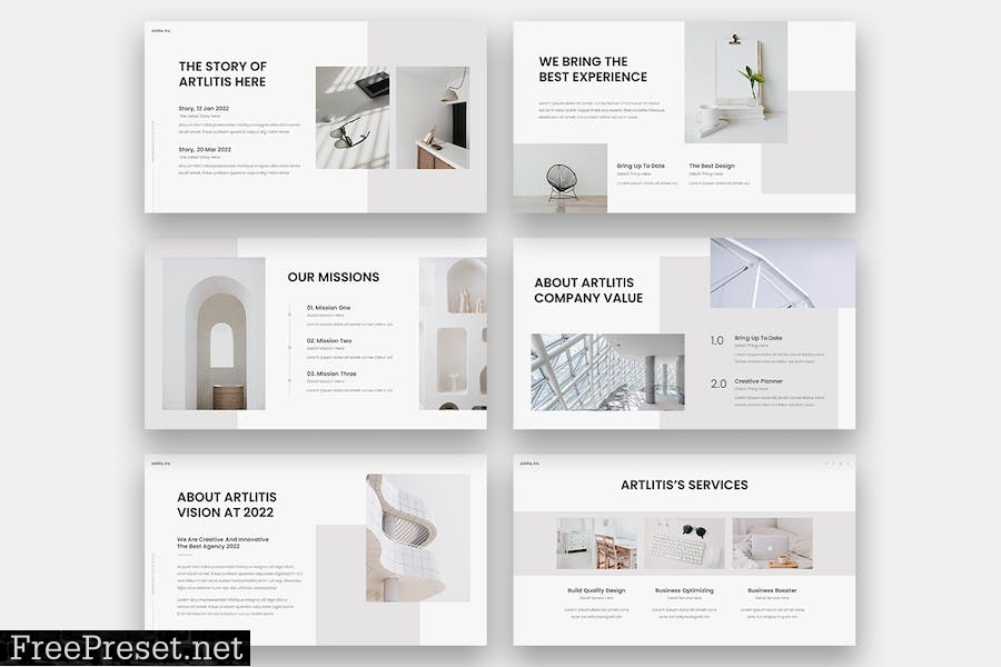 Artlitis - Minimalism Powerpoint CST66X6