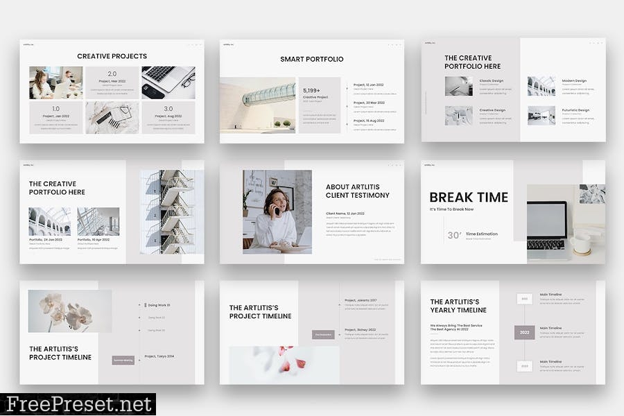 Artlitis - Minimalism Powerpoint CST66X6