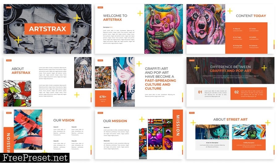 Artstrax - Powerpoint Presentation Template 4Z88ZK4