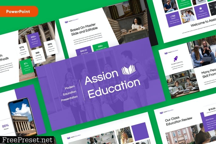 ASSION - Education Powerpoint Template T3XKRYJ