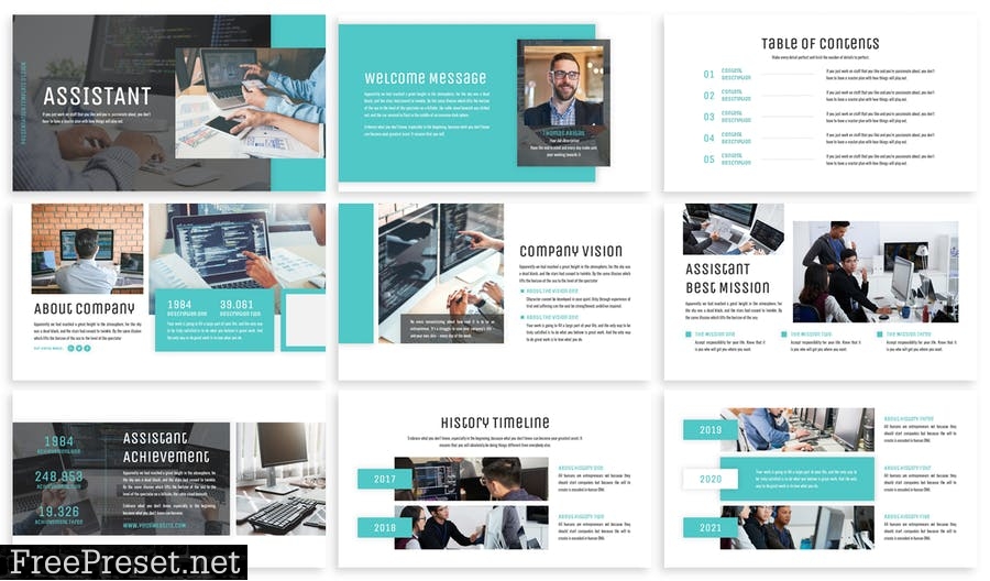 Assistant - Business Template Prensentation Z967XND