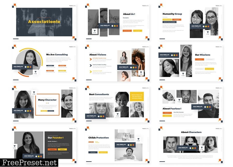 Associationie - Presentation Template F6LH8ZS
