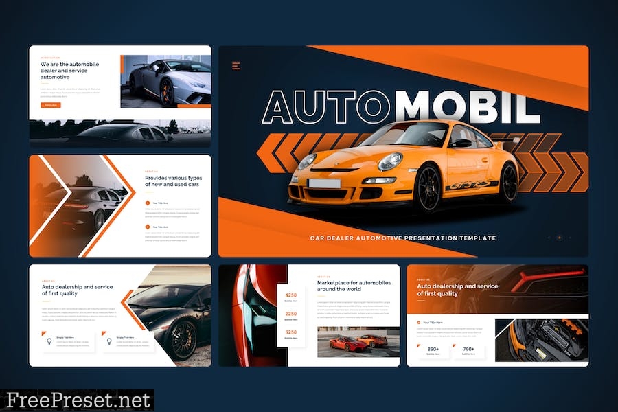 Automobil - Car Dealer Automotive PowerPoint 2L3EM9C