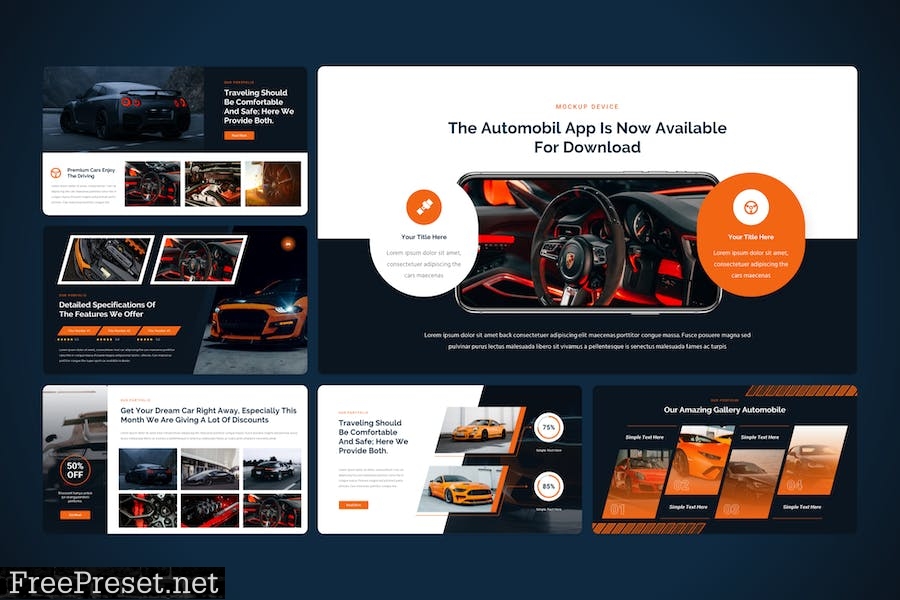 Automobil - Car Dealer Automotive PowerPoint 2L3EM9C