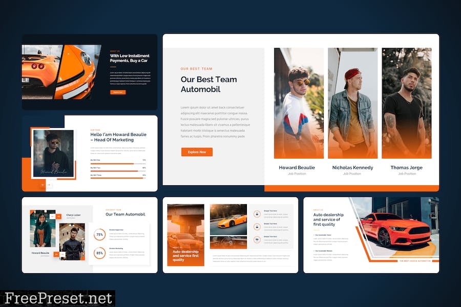 Automobil - Car Dealer Automotive PowerPoint 2L3EM9C