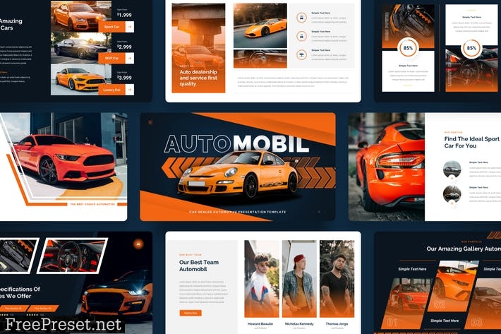 Automobil - Car Dealer Automotive PowerPoint 2L3EM9C