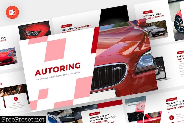 Autoring - Automotive Powerpoint Template DAWT9PK