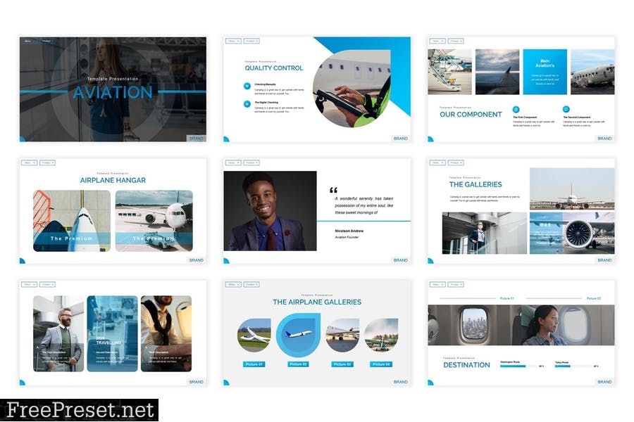 Aviation Presentation Template B37N3LC