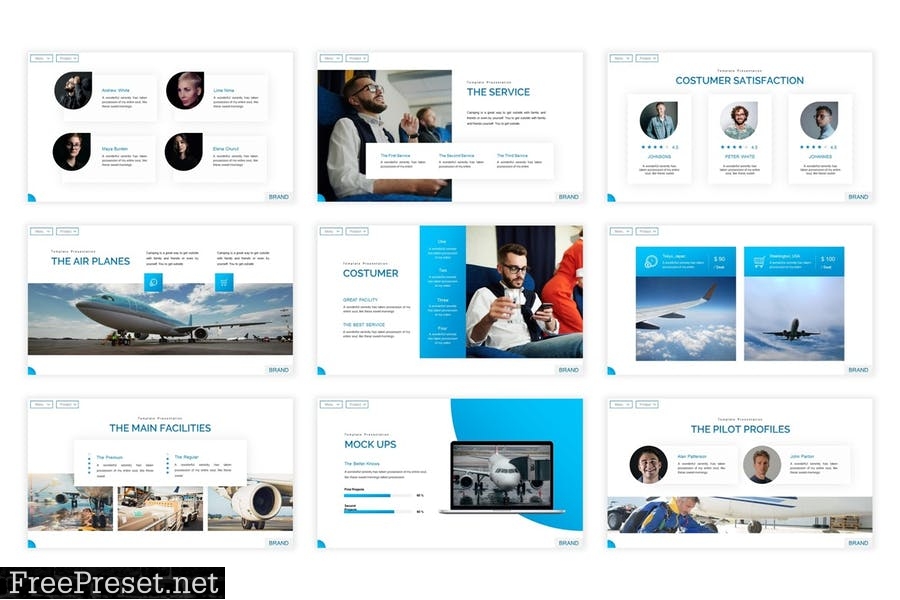 Aviation Presentation Template B37N3LC