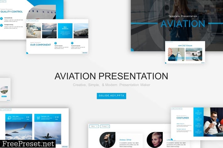 Aviation Presentation Template B37N3LC