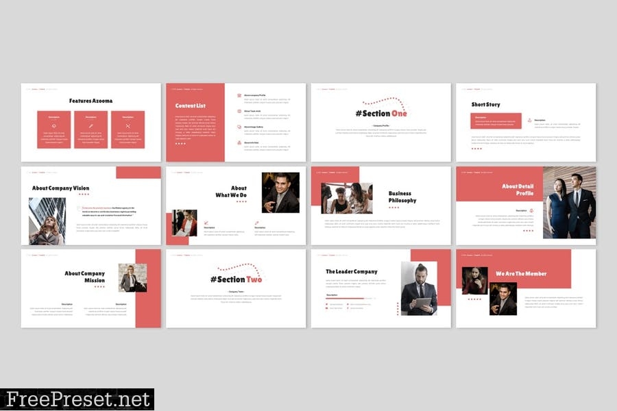 Azooma - Multipurpose Powerpoint Template YY3W3VD