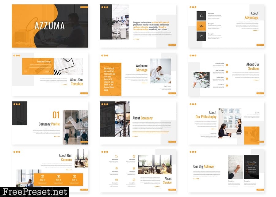 Azzuma - Business Presentation Template 5WRFHZL