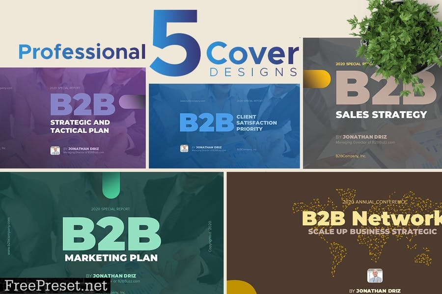 B2B Marketing and Sales Powerpoint XAE449