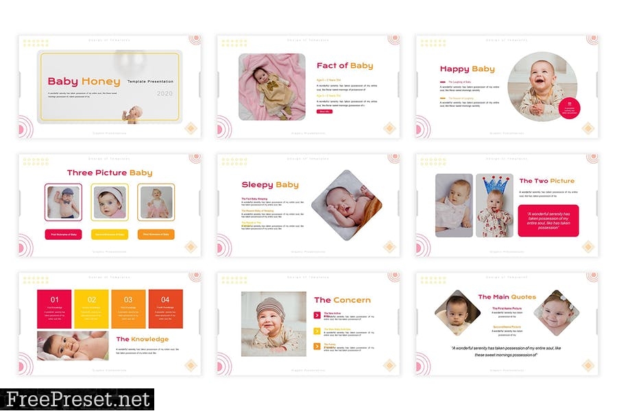 Baby Honey Presentation Template T7RS9TG