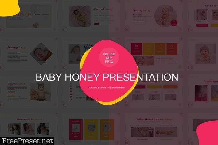 Baby Honey Presentation Template T7RS9TG