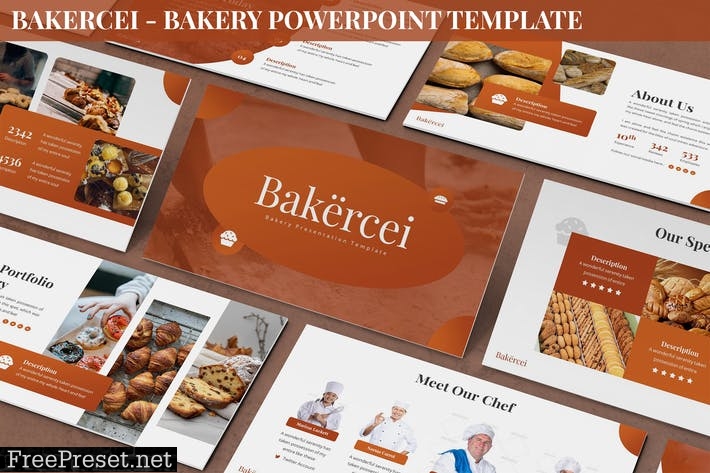 Bakercei - Bakery Powerpoint Template EYSHQAL