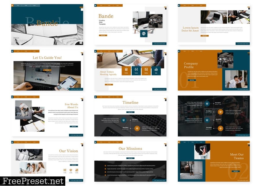 Bande - Presentation Template KPLNY8T