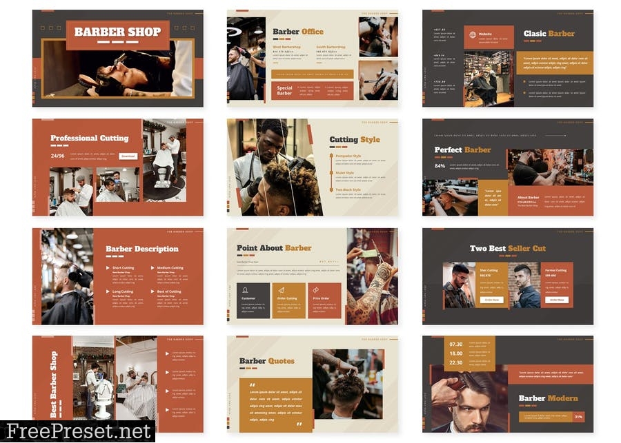 Barber Shop - Presentation Template P3JD8LM