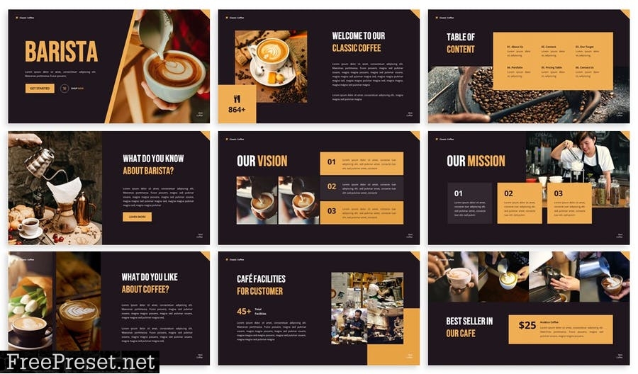 Barista - Powerpoint Presentation Template CZCB9SQ