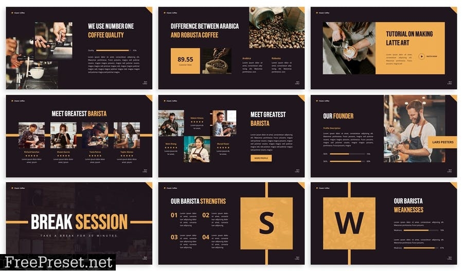 Barista - Powerpoint Presentation Template CZCB9SQ