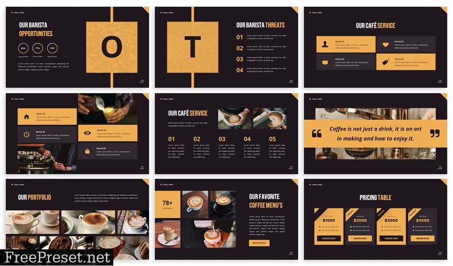 Barista - Powerpoint Presentation Template CZCB9SQ