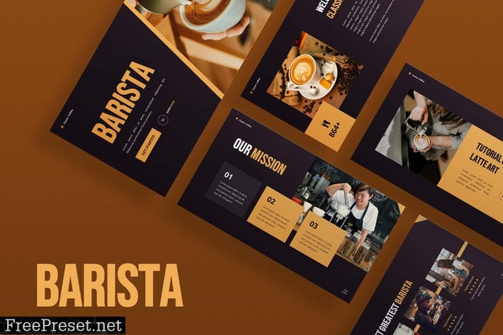 Barista - Powerpoint Presentation Template CZCB9SQ