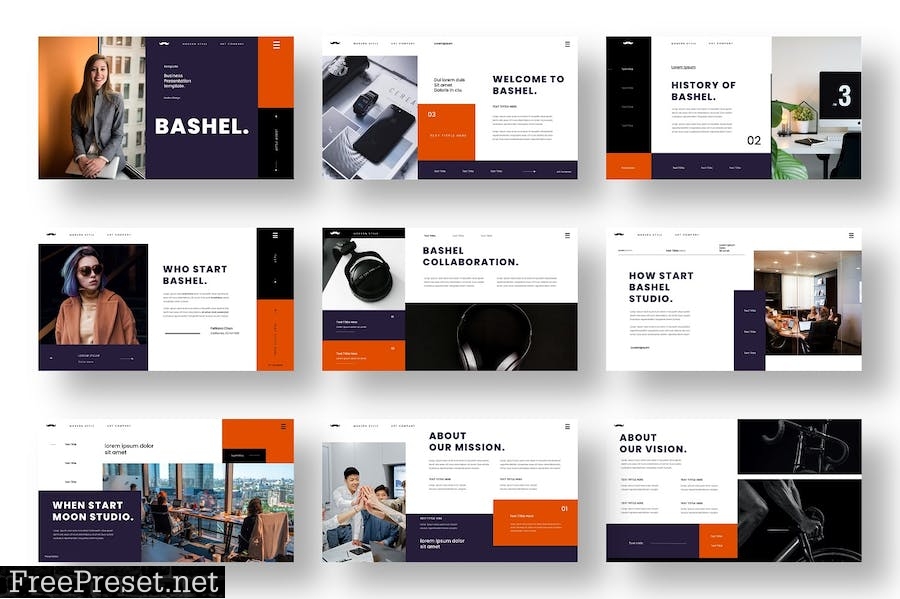 Bashel – Business PowerPoint Template ESQLTKY