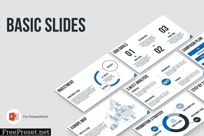 Basic Slides PowerPoint Template VDHWX3