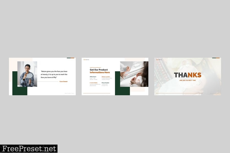 Beautica - Skin Care PowerPoint Template M936R5K