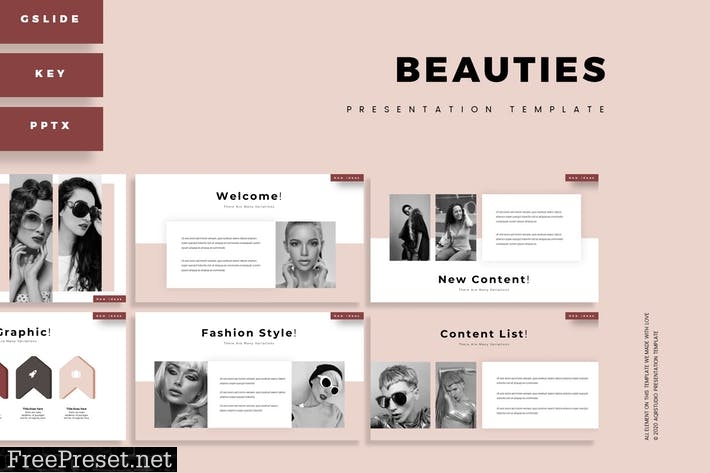 Beauties - Presentation Template BLDT9JR