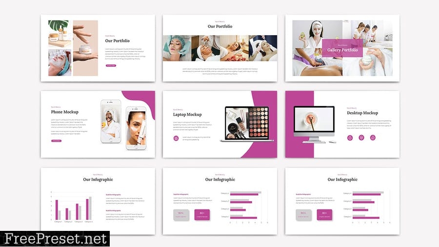 BEAUTY - Powerpoint Template 34GV9SB