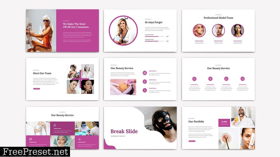 BEAUTY - Powerpoint Template 34GV9SB