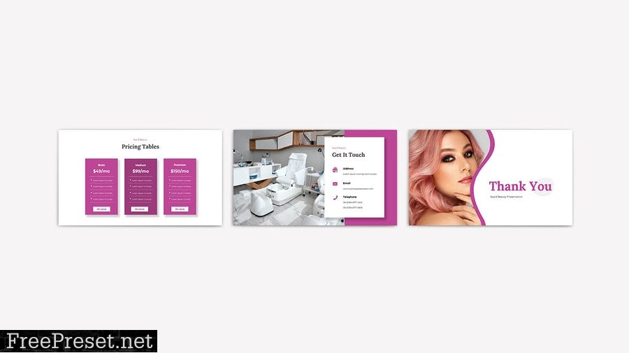 BEAUTY - Powerpoint Template 34GV9SB