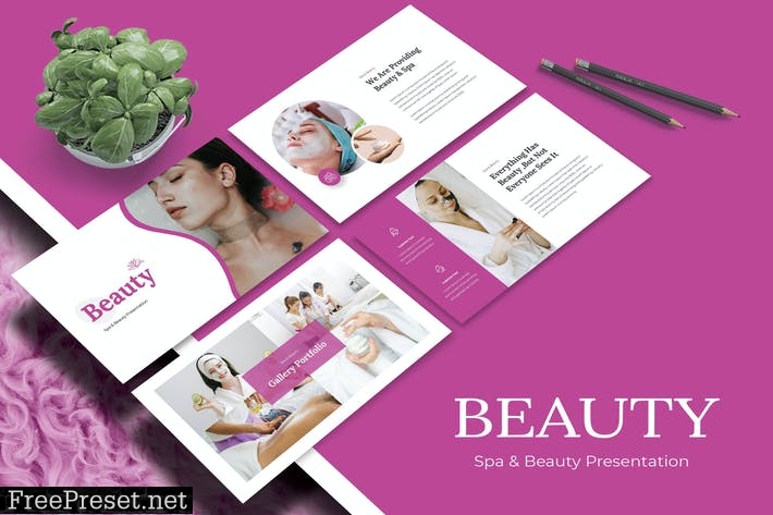 BEAUTY - Powerpoint Template 34GV9SB