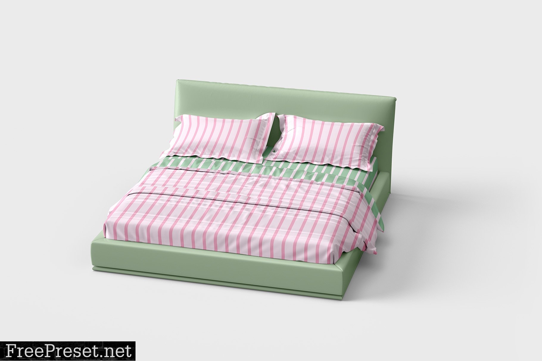 Bed Linens Mockup - 6 Views 7164021