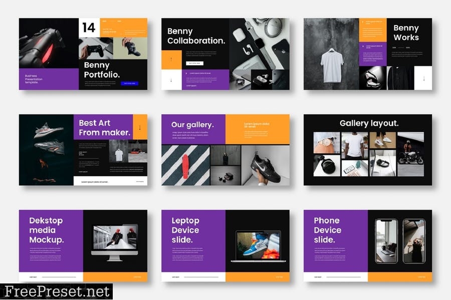 Benny – Business PowerPoint Template R5HVRCF