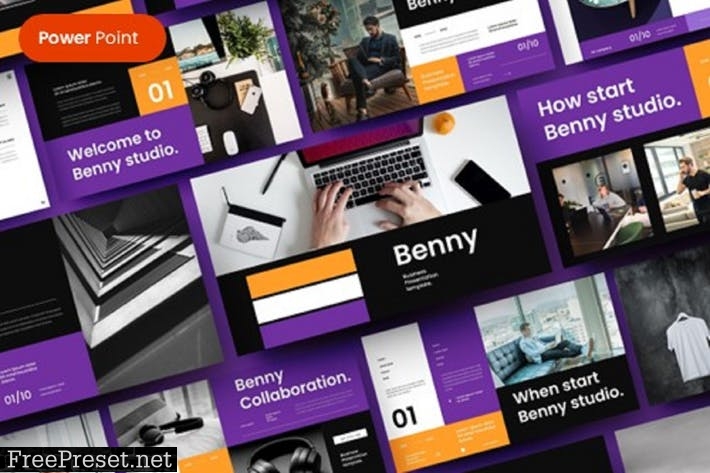 Benny – Business PowerPoint Template R5HVRCF