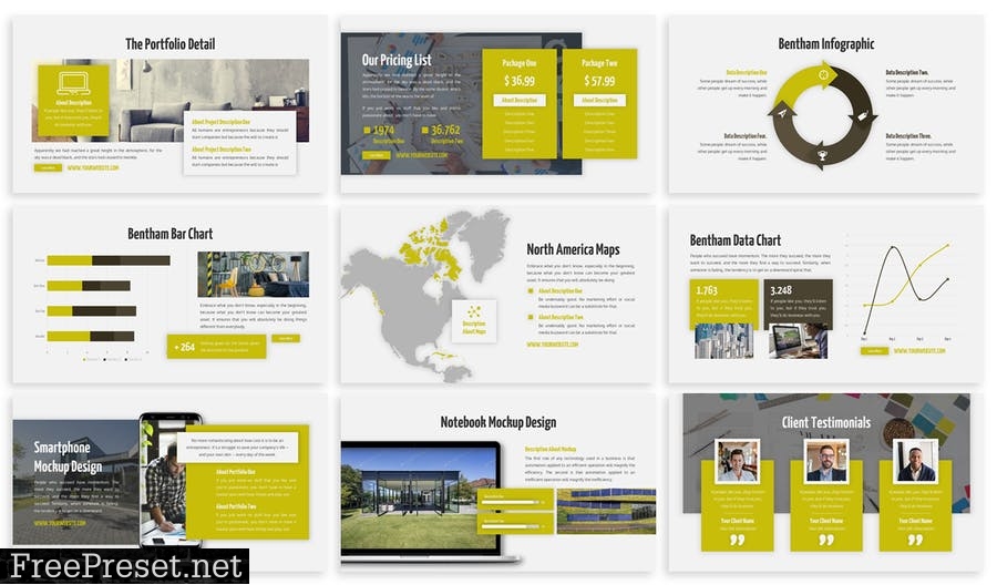 Bentham - Business Template Prensentation H52JH4C