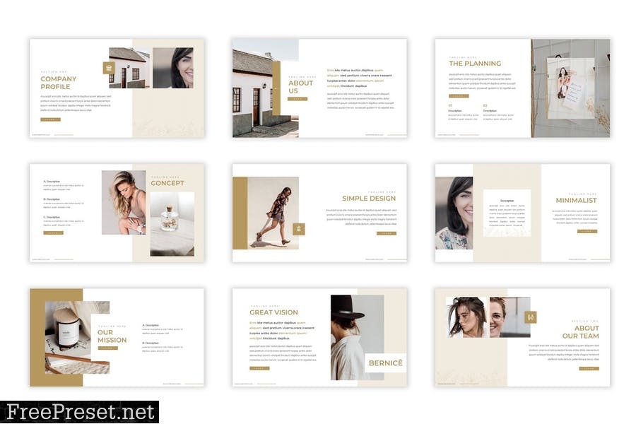 Bernice Presentation Template 9XGGPNY