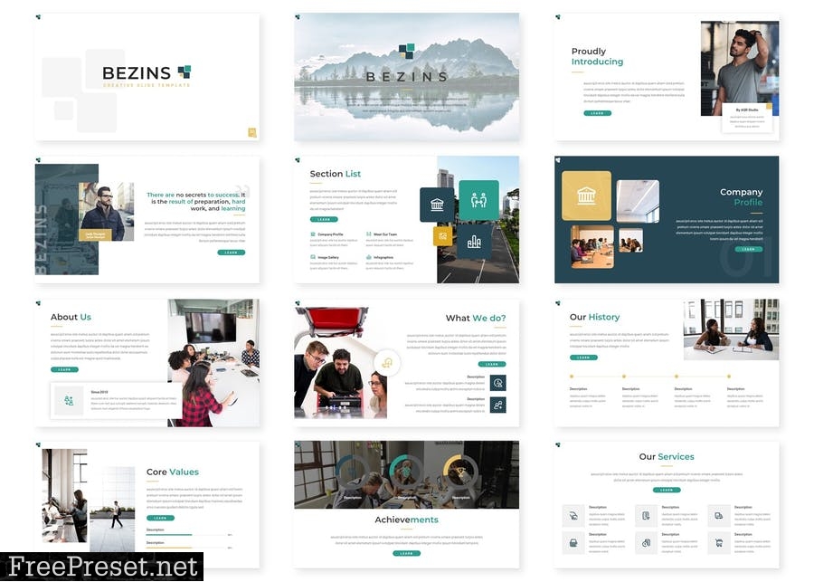 Bezins - Presentation Template T6DL3SY