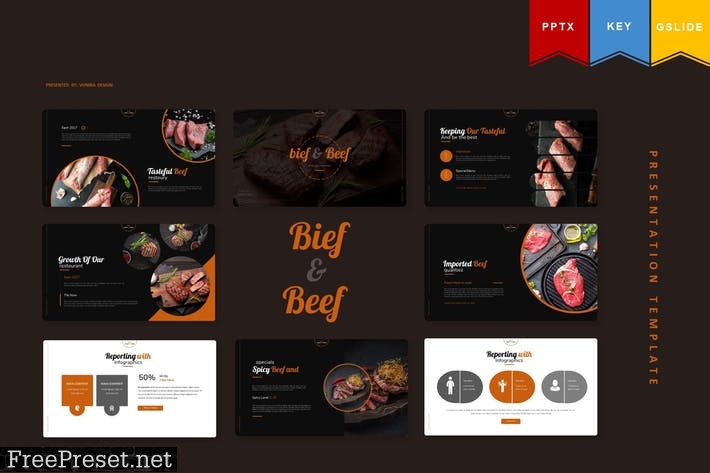 Bief And Beef | Powerpoint, Keynote, Google Slides AZ87NYL