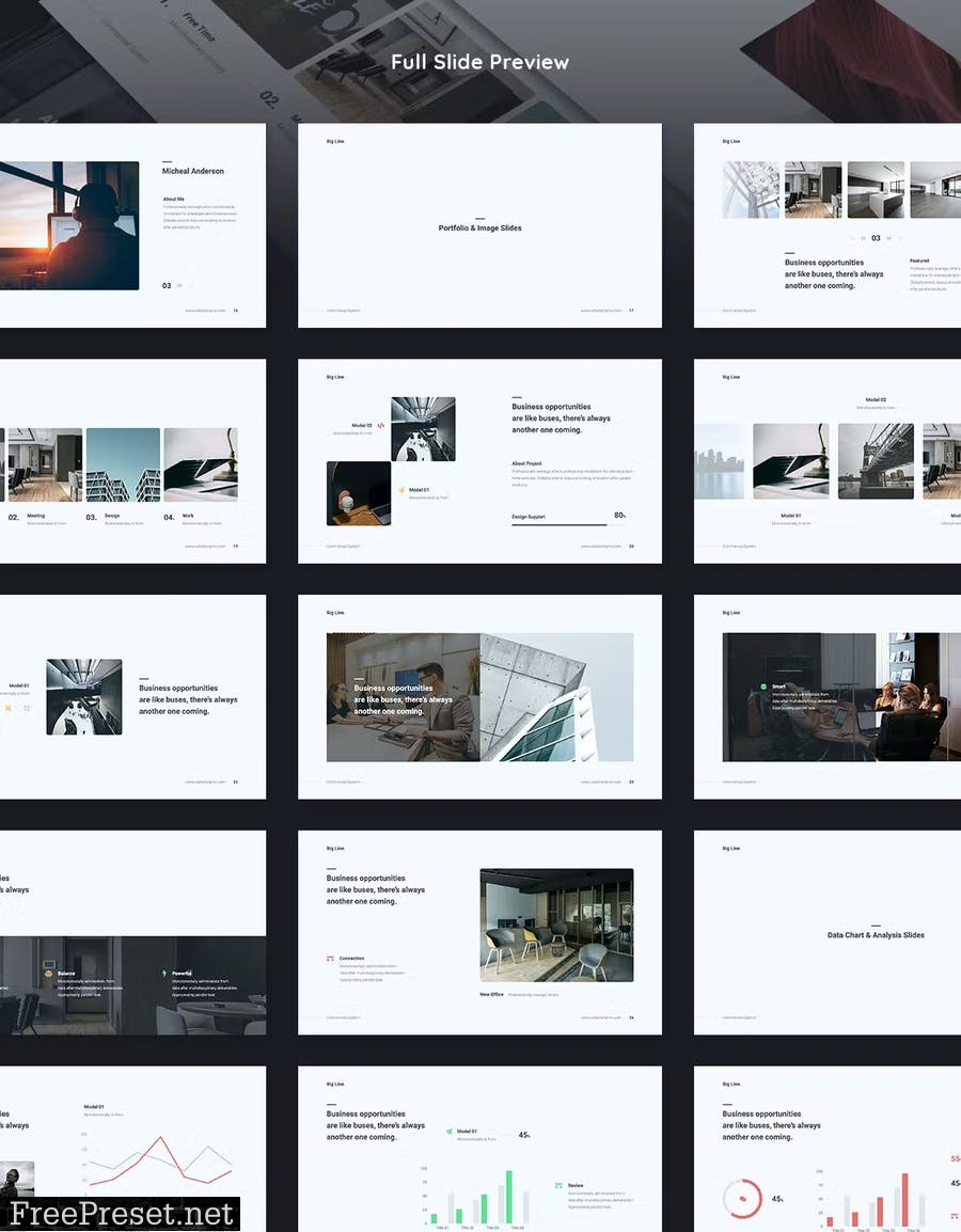 BIGLINE Business Template (Google Slides) HT2K7VQ