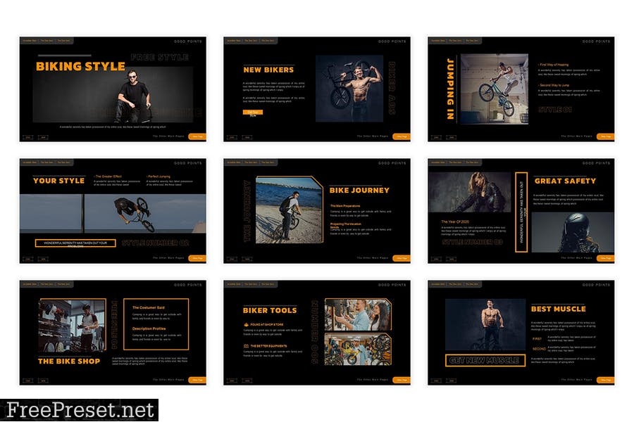 Biking Style Presentation Template AS8Z2S6