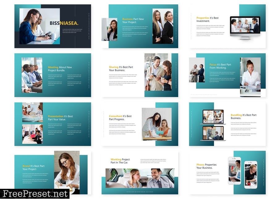 Bissniasea - Presentation Template M65ZF6G