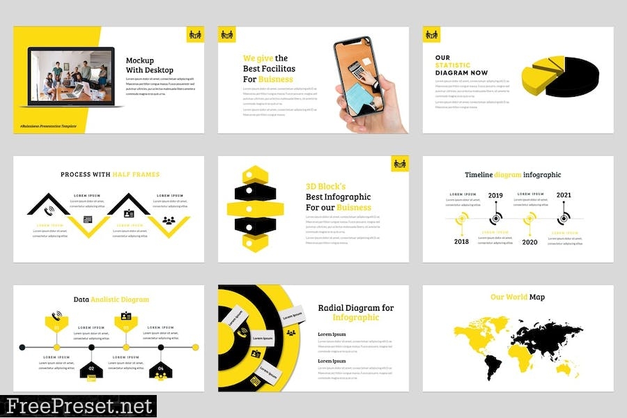 Biznize - Business Powerpoint Template 4QX8UMK