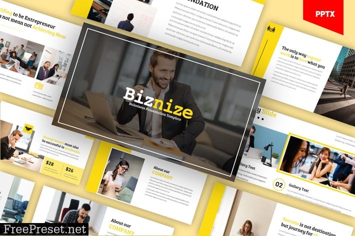 Biznize - Business Powerpoint Template 4QX8UMK