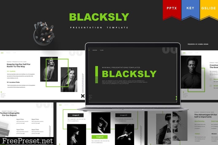 Blacksly | Powerpoint, Keynote, Google Slides FHS3ACV