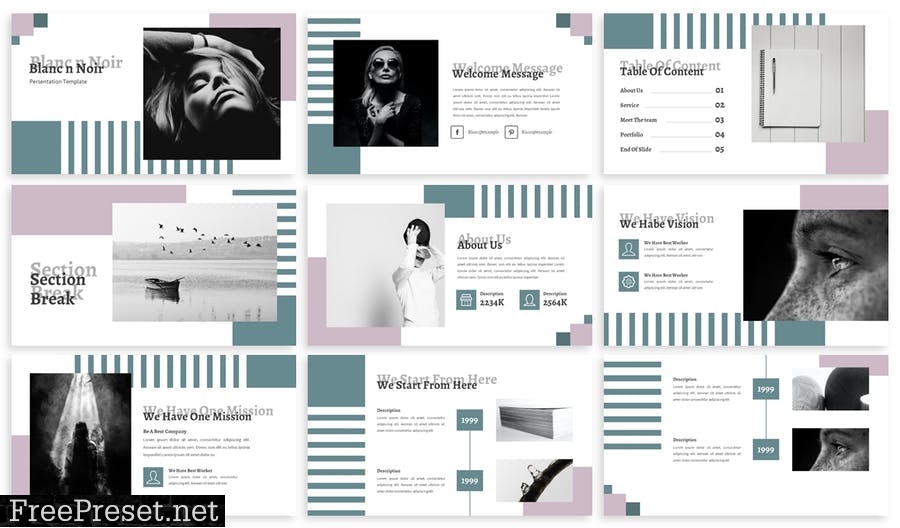 Blanc N Noir - Fashion Presentation Template 3RFJQDG