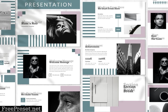 Blanc N Noir - Fashion Presentation Template 3RFJQDG