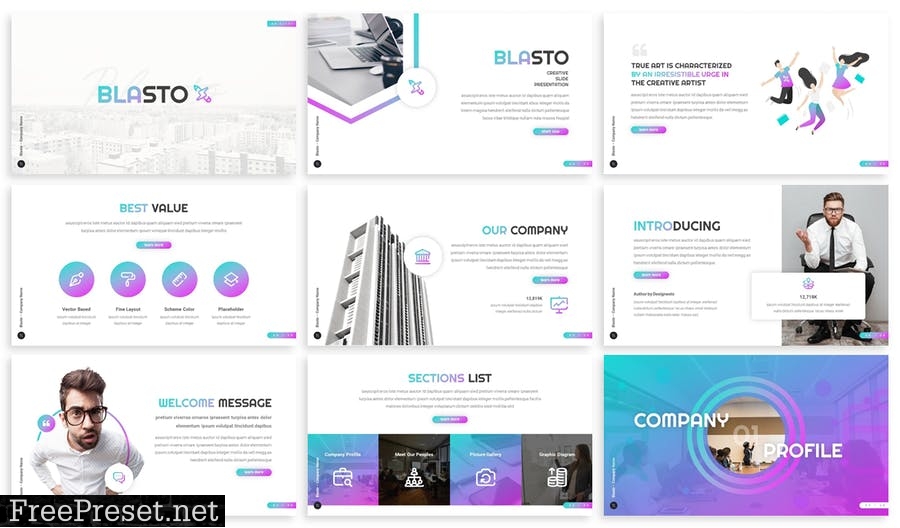 Blasto - Creative Prensentation Template K845RND